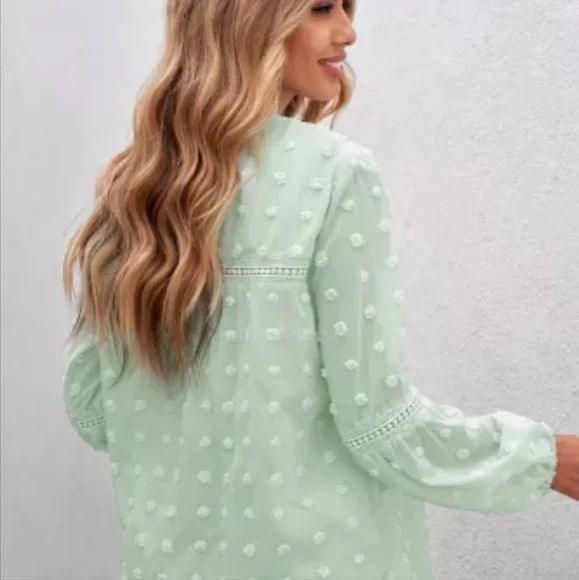 New Swiss dot babydoll top - Picture 8 of 15